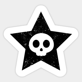 Cute Skull in Star Sticker